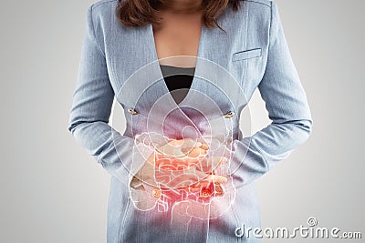 Large intestine. Inflammatory bowel disease Stock Photo