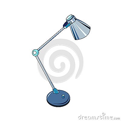 The illustration of the Ðµlectric universal table lamp Cartoon Illustration