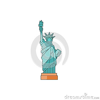 Design of liberty statue for freedom Editorial Stock Photo