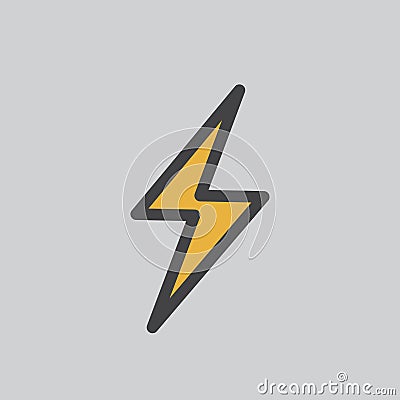 Illustration of a lighting bolt Stock Photo