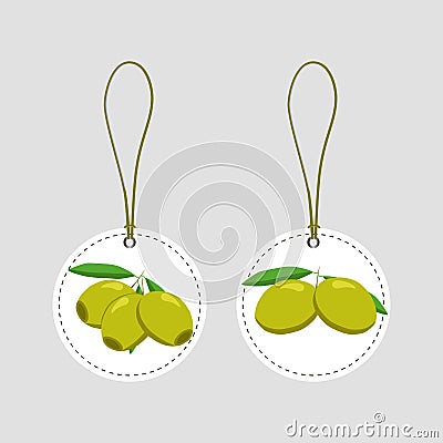 Illustration of logo for the theme yellow olives Vector Illustration