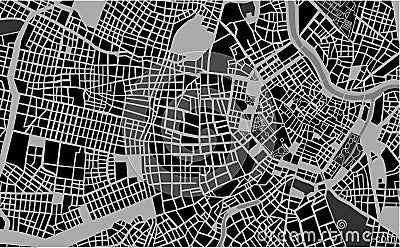 City Map of Vienna, Austria Stock Photo