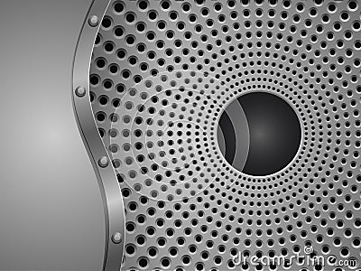 Illustration of metal grill texture Vector Illustration