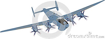 illustration of a military aircraft Vector Illustration