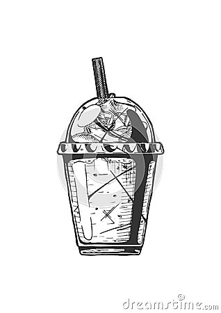 Illustration of milkshake Vector Illustration