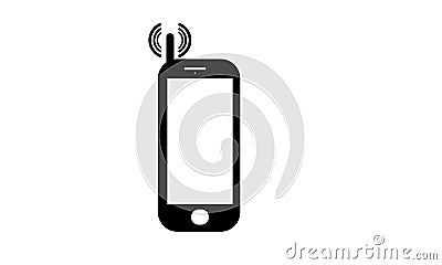 Old Mobile Phone - Cell Phone Icon - Old Keypad Mobile Phone Vector Illustration