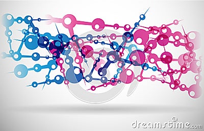 A modern technical abstract structure Stock Photo