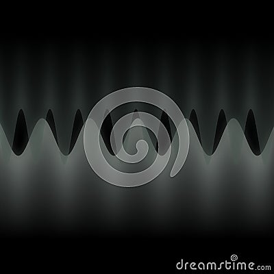 Illustration of multiple waves oscillating or overlapping by many small Digital vertical lines abstr Stock Photo