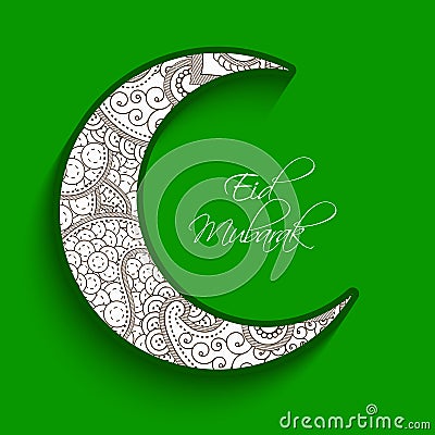 Illustration of Muslim Festival Eid Background Vector Illustration