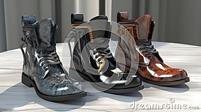 New shoes style installation art style, clothing & accessories Cartoon Illustration