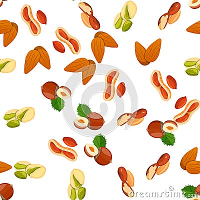 Illustration of nuts Vector Illustration