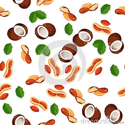 Illustration of nuts Vector Illustration