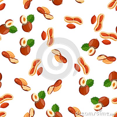 Illustration of nuts Vector Illustration