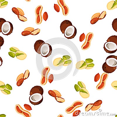 Illustration of nuts Vector Illustration