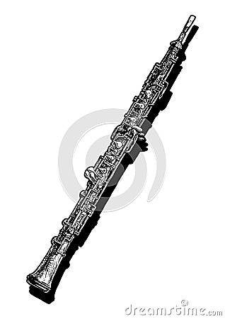 Illustration of oboe Vector Illustration