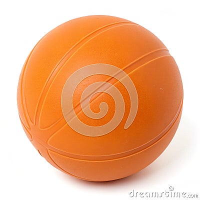 Orange ball illustration isolated on white Cartoon Illustration