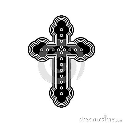 Icon of orthodox cross Stock Photo