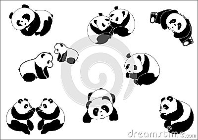 Illustration panda Stock Photo