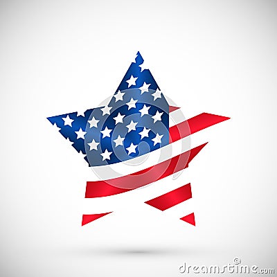 Illustration Patriotic United States of America, USA, vector Vector Illustration