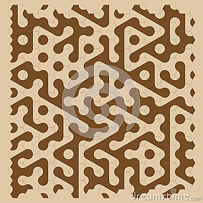 Illustration pattern background. Hexagonal tiles pattern background. Stock Photo