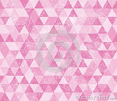 Illustration pink triangle pattern background that is seamless Stock Photo