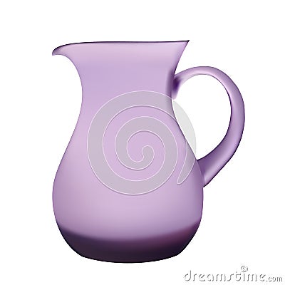 Illustration purple glass pitcher of juice Vector Illustration