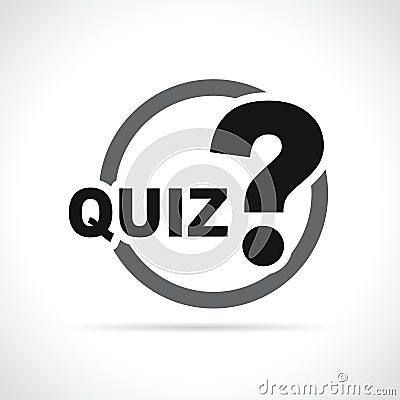 Quizz icon on white background Vector Illustration