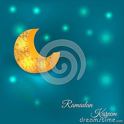 Illustration of Ramadan kareem. Vector Illustration