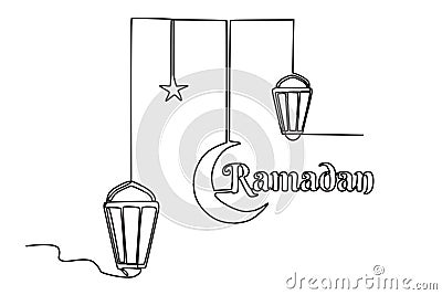 Illustration of a Ramadan poster Vector Illustration