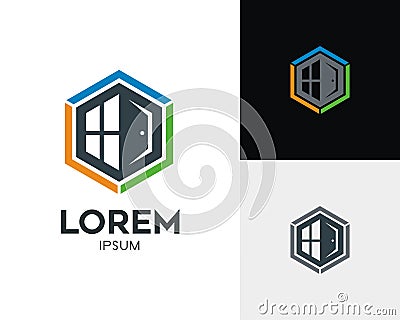 Real Estate Logo Concept Vector Illustration