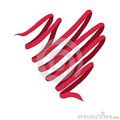 Illustartion of a red ribbon Stock Photo