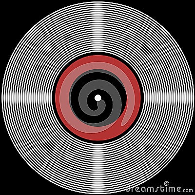 Retro vinyl disk background Stock Photo