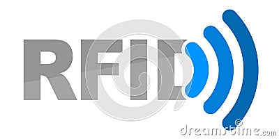 Illustration for RFID Technology Stock Photo