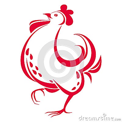 Illustration of rooster Vector Illustration