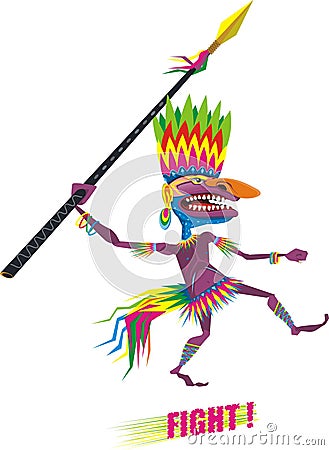 Aborigine Vector Illustration