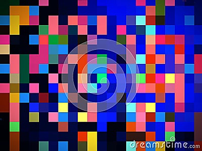 Illustration of seamless squares of different colours Stock Photo
