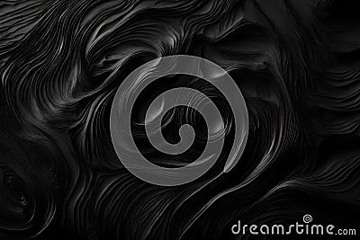 Black Matte Relief Wallpaper Cartoon Illustration