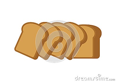 Illustration of slices of bread Vector Illustration