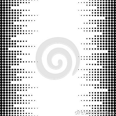 Illustration of sound waves. Vector seamless pattern Vector Illustration