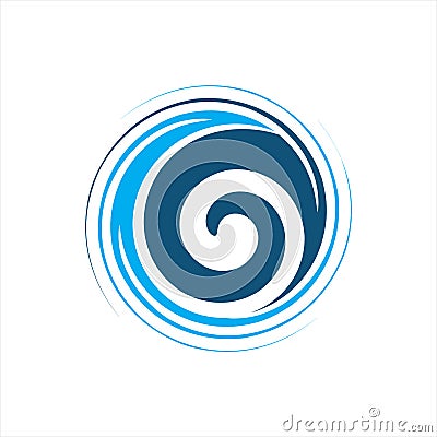 Illustration spiral abstract logo vector Vector Illustration