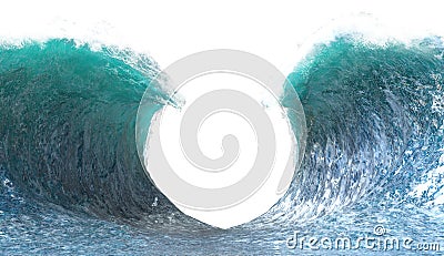 Split Ocean Wave Background Isolated, Sea Stock Photo