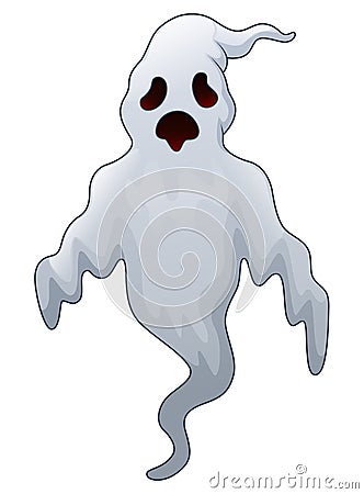 Spooky halloween ghost Vector Illustration