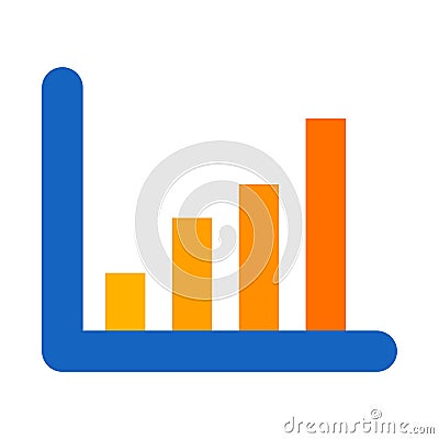 Illustration Statistics Icon For Personal And Commercial Use. Stock Photo