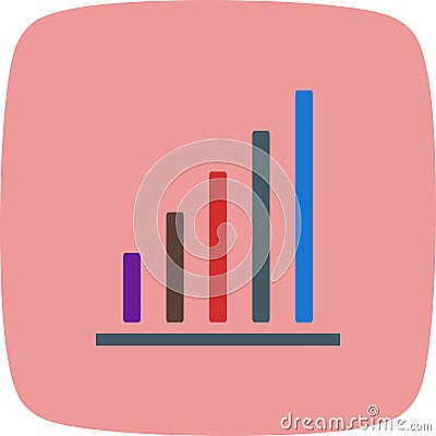 Illustration Statistics Icon For Personal And Commercial Use. Stock Photo