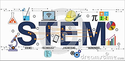 Illustration of STEM Vector Illustration