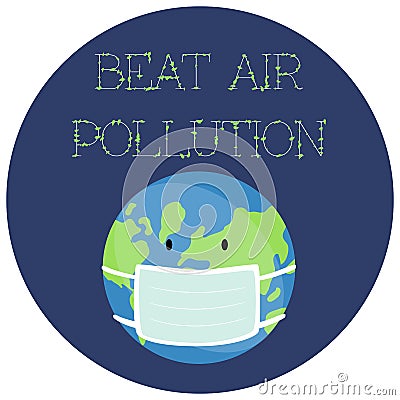 Illustration of a Sticker for World Environment Day. Stock Photo