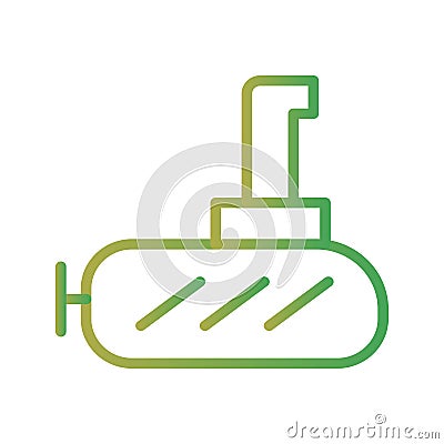 Illustration Submarine Icon For Personal And Commercial Use. Stock Photo
