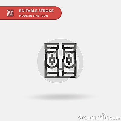 Slush Machine Simple vector icon. Illustration symbol design template for web mobile UI element. Perfect color modern Vector Illustration