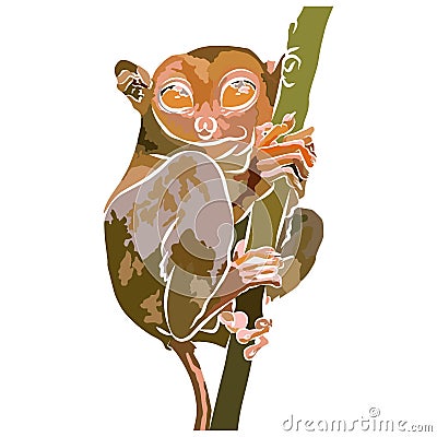 Illustration: Tarsier Images Beautiful, very beabeautiful pictures. Stock Photo