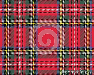 Illustration of tartan seamless pattern background Stock Photo